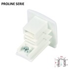 Proline Serie - 3-Phasen-Schiene 4-Leiter-Endstück - Weiß