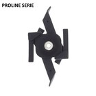 Proline Serie - 3-Phasen-Schiene 4-Leiter-System Deckenbefestigungen - Schwarz