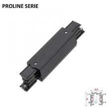Proline-Serie - 3-Phasen-Schiene 4-Leiter-Klemmenblock MITTE - Schwarz