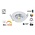 Backorder: LED-Einbaustrahler 5w Flat, 450 Lumen, Dim To Warm, schwenkbar, IP44, dimmbar, CRI90, weiße Leuchte, Lochgröße 72mm, 2 Jahre Garantie
