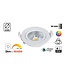 LED-Einbaustrahler 5w Flat, 450 Lumen, Dim To Warm, schwenkbar, IP44, dimmbar, CRI90, weiße Leuchte, Lochgröße 72mm, 2 Jahre Garantie