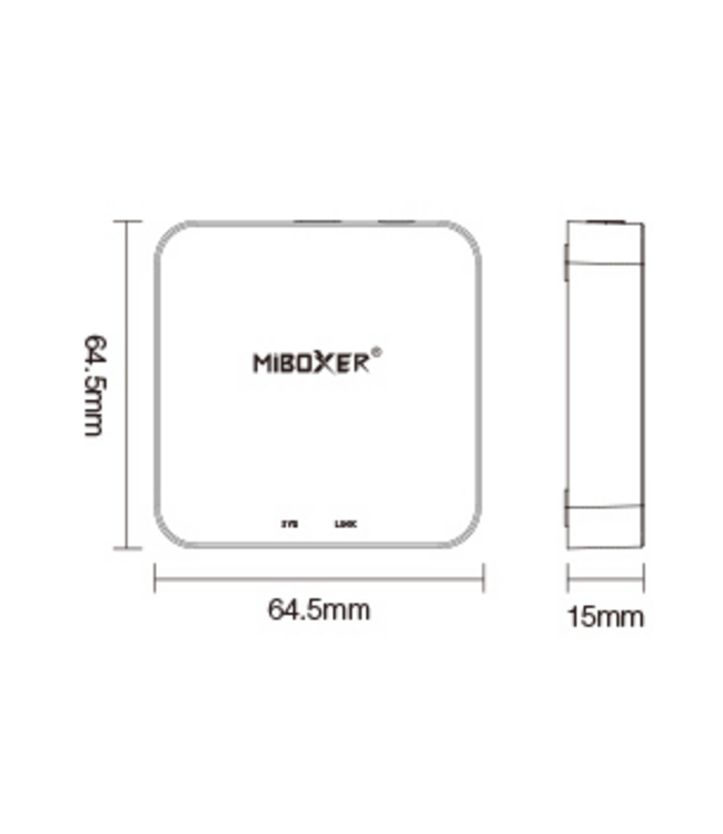 MiBoxer 2,4Hz Gateway Wifi Box, funktioniert mit Google Assistant oder Amazon Alexa