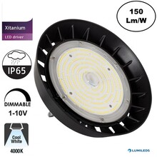 High Bay Led Ufo 200w, 30000 Lumen, 4000K Neutralweiß, IP65, 1-10v Dimmable PH LED-Driver, 5 Jahre Garantie