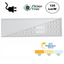 Back-lit LED-Panel 30x120cm, 32w, 3800 Lumen (120lm/w), Farbwechsel (3000/4000/6000K), flimmerfreier PH LED Treiber, Plug-and-play, 3 Jahre Garantie