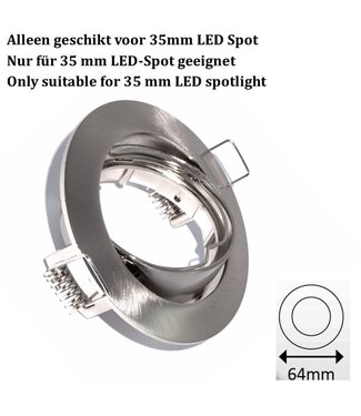 MR11 Led Spot Fixture Stahl, schwenkbar, 35mm