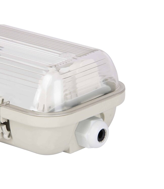 Komplette LED TL Leuchte 150cm 36/40/50W, CCT Schalter 3000K/4000K/6000K, 5040-7000 Lumen (140Lm/w), IP65, Inkl. 2x LED Röhre, 3 Jahre Garantie