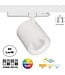 PRIME 3 Fase LED Rail Spot met Wattage switch: 12-42W,  CCT-Switch, 1290 tot 4090 lumen, CRI>90, Witte Behuizing , 5 Jaar Garantie