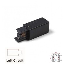 3-Phasen-Schiene 4-Leiter-Klemmenblock LINKS - Schwarz