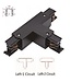Universeller 3-Phasen-Schienen-4-Leiter-T-Verbinder - LINKS - INNENLEITUNG und AUSSENLEITUNG - Schwarz