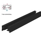 1-Phasen-Schiene mit 2 Drähten schwarz - bis zu 2 Meter verfügbar