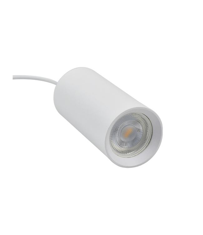 1 Fase Rail Hanglamp Wit, Kabellengte 150cm, Met GU10 Fitting