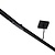 1-Phasen-Schiene 2-adrig Mittenanschluss – inkl. Abdeckplatte quadratisch schwarz