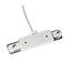 1 Fase Rail 2 wire Middenaansluiting - Incl. Afdekplaat Rond Wit