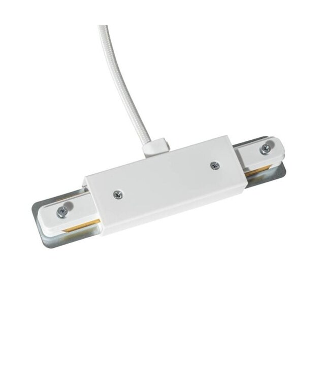 1 Fase Rail 2 wire Middenaansluiting - Incl. Afdekplaat Vierkant Wit