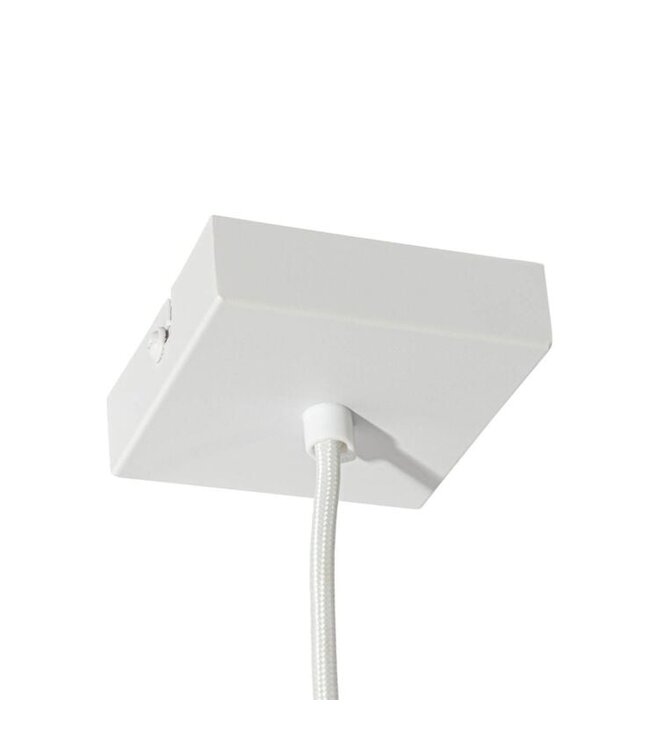 1 Fase Rail 2 wire Middenaansluiting - Incl. Afdekplaat Vierkant Wit