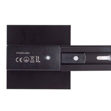 Quadratische Abdeckplatte Schwarz – 10 x 10 cm