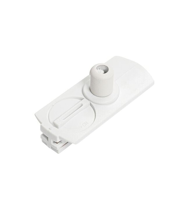 1 Fase Rail Adapter Luxe Wit - Voor Pendel Armaturen - Maximaal 5 Kilo Belasting