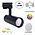 1 Fase Rail Spot 10w, 820 Lumen, CCT-Switch (3000K/4000K/6000K), CRI90, Incl. UGR Filter, Zwartkleurige behuizing, 3 Jaar Garantie