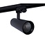 1 Fase Rail Spot 10w, 820 Lumen, CCT-Switch (3000K/4000K/6000K), CRI90, Incl. UGR Filter, Zwartkleurige behuizing, 3 Jaar Garantie