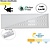 Back-Lit UGR19 LED-Panel 30 x 120 cm, 28 W, 3900 Lumen (140 lm/W), Farbwechsel (3000/4000/6000 K), flimmerfreier Philips LED-Treiber, steckerfertig, 3 Jahre Garantie