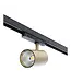 3-Phasen-LED-Schienenstrahler, TRIAC-dimmbar,  Wattageschalter: 10/20/30 W,  CCT-Schalter, 950 bis 2850 Lumen, CRI>90, goldenes Gehäuse , 3 Jahre Garantie