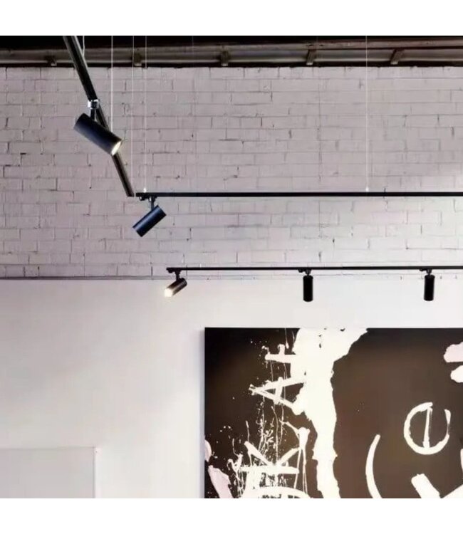 1-Phasen-Schienenstrahler 10 W, 800 Lumen, CCT-Schalter (2700 K/3000 K/4000 K), CRI90, UGR19, dimmbar, schwarzes Gehäuse, 3 Jahre Garantie