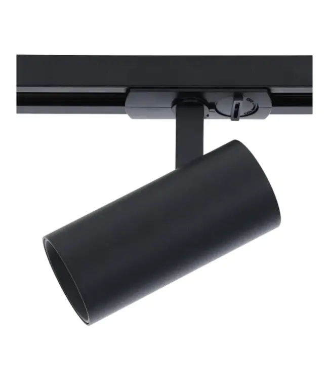 Backorder: 1 Fase Rail Spot 10w, 800 Lumen, CCT-Switch (2700K/3000K/4000K), CRI90, UGR19, Dimbaar, Zwartkleurige behuizing, 3 Jaar Garantie