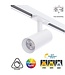 1 Fase Rail Spot 10w, 800 Lumen, CCT-Switch (2700K/3000K/4000K), CRI90, UGR19, Dimbaar, Witkleurige behuizing, 3 Jaar Garantie