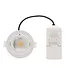 Einbau-LED-Spot 6 W Flat, 400 Lumen, CCT-Schalter (2700 K/3000 K/4000 K), schwenkbar, IP65, dimmbar, CRI90, weiße Leuchte, Lochgröße 68–72 mm, 2 Jahre Garantie