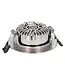 Einbau-LED-Spot 6 W Flat, 400 Lumen, CCT-Schalter (2700 K/3000 K/4000 K), schwenkbar, IP65, dimmbar, CRI90, Stahlgehäuse, Lochgröße 68–72 mm, 2 Jahre Garantie