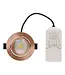 Inbouw LED Spot 6w Flat, 400 Lumen, CCT Switch (2700K/3000K/4000K), Kantelbaar, IP65, Dimbaar, CRI90, Koper Armatuur, Gatmaat 68-72mm, 2 Jaar Garantie