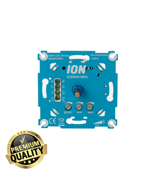 Einbau-LED-Dimmer | 0,3–200 Watt | Mit Boost-Funktion