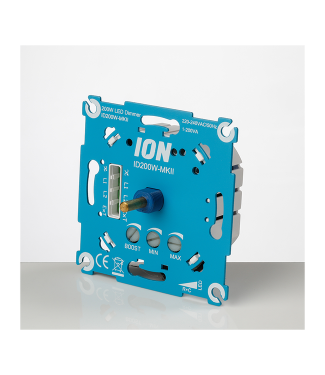 Einbau-LED-Dimmer | 0,3–200 Watt | Mit Boost-Funktion