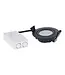Einbau-LED-Spot 5/7 W Luxus, 475/665 Lumen, CCT + DimToWarm-Schalter (2300 K/3000 K/4000 K + Dim To Warm), schwenkbar, IP65, dimmbar, schwarze Leuchte, Lochgröße 70 mm, 3 Jahre Garantie