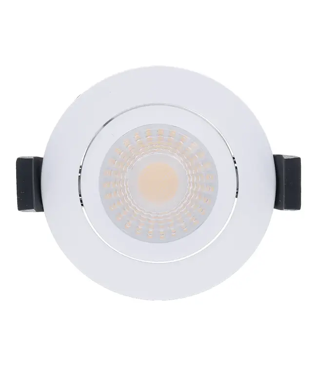 Einbau-LED-Spot 5/7 W Luxus, 475/665 Lumen, CCT (2700 K/3000 K/4000 K), schwenkbar, IP65, dimmbar, weiße Leuchte, Lochgröße 70 mm, 3 Jahre Garantie