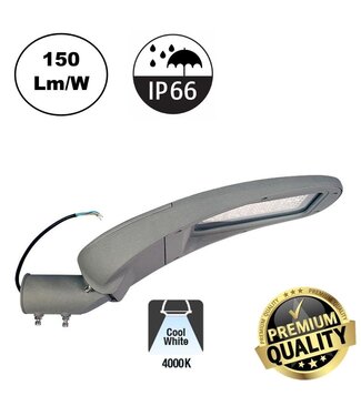 Premium Led Straatverlichting 60w, 9000 Lm (150lm/w), 4000K Neutraal Wit, Sosen LED Driver, IP66, IK10, 3 Jaar Garantie