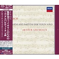 Universal Japan ARTHUR GRUMIAUX – BACH: 6 SONATAS AND PARTITAS FOR VIOLIN SOLO