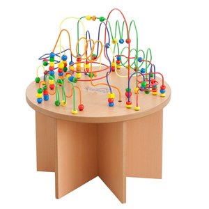 DIOSHOME Table en bois multi-activités pour enfants, table d'activités pour  enfants, table de jeu réglable en hauteur pour enfants, garçons et filles