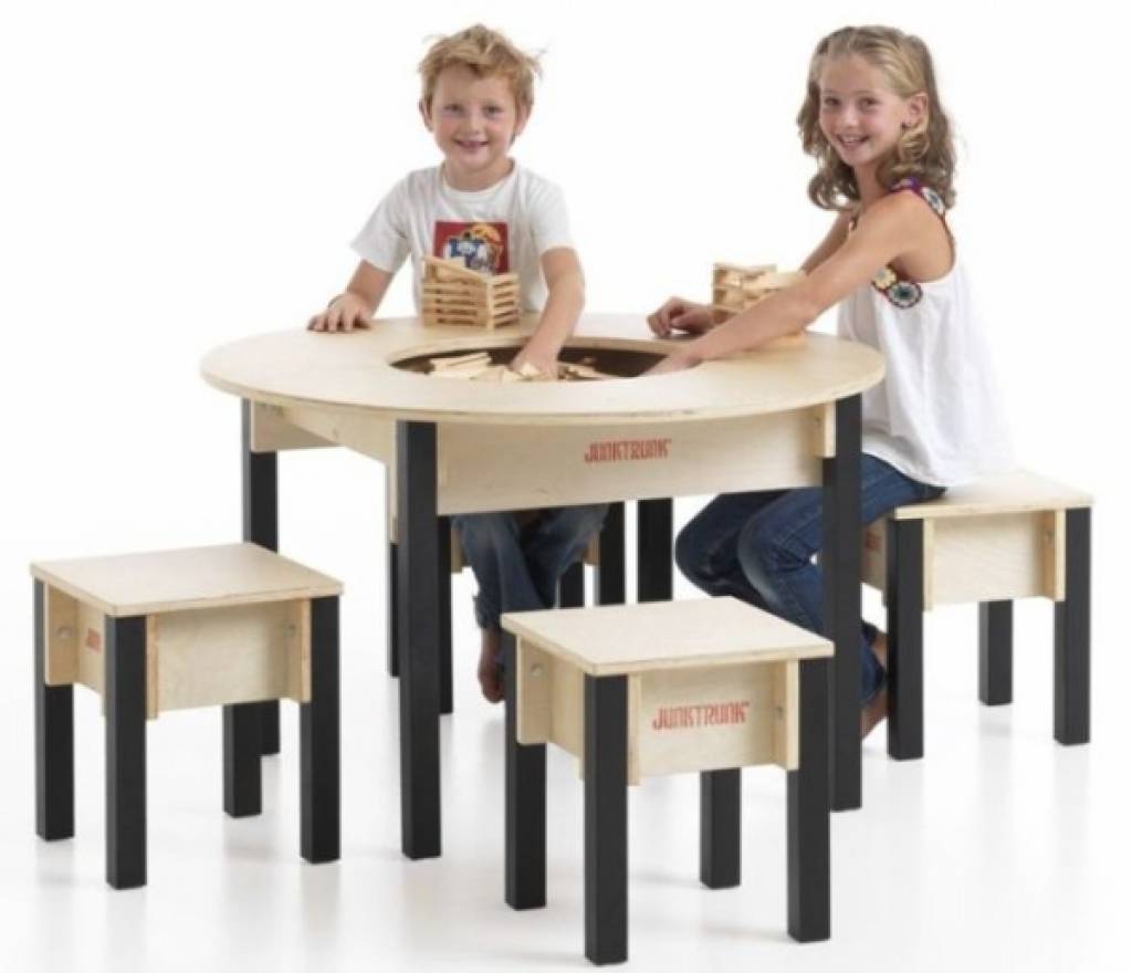 Primitief zebra violist Design kindertafel en stoeltjes - Kinderspel ®