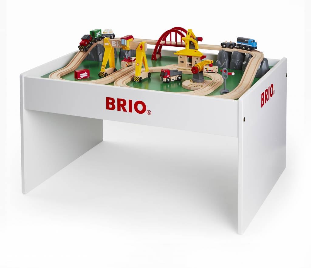 brio train set and table