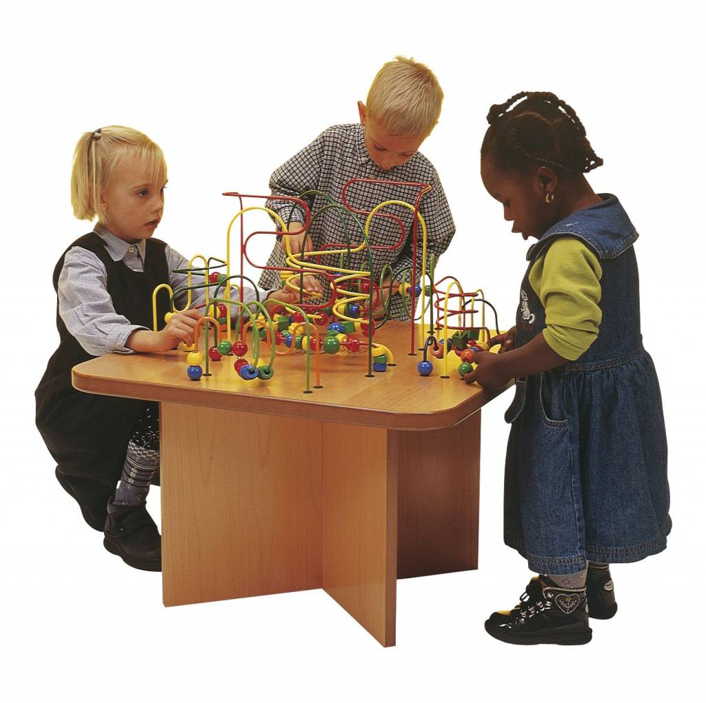 wooden bead maze table