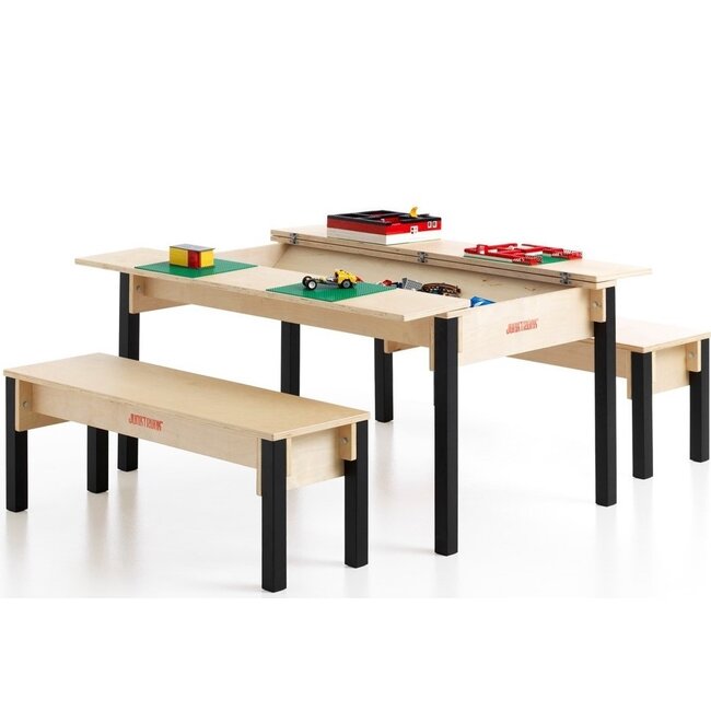 Grote tafel voor LEGO XL met 2 ruime zitbanken