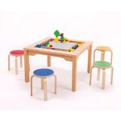 Table for lego duplo blocks with chairs