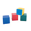 Kinderpoefjes voor speelhoek - Set van 4 foam hockers