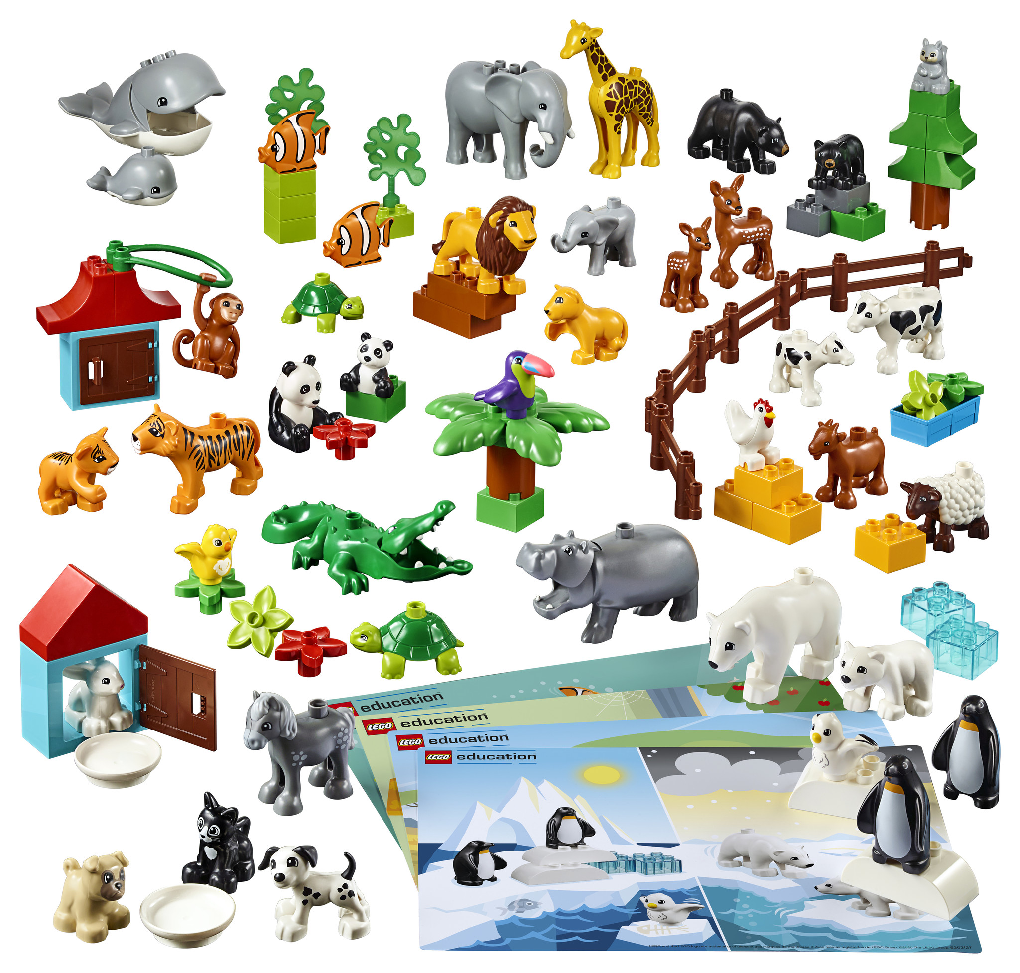 duplo figures and animals