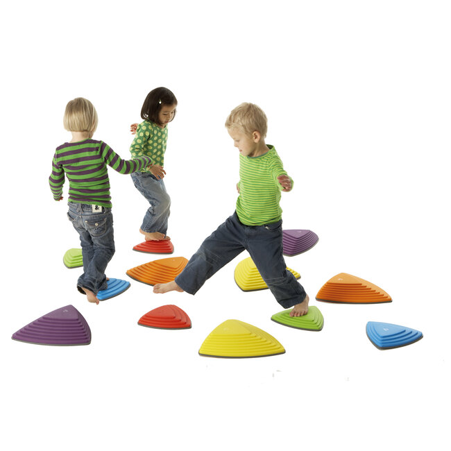 Gonge Fluss Steine Nordic für Kinder - Flußsteine Trittsteine Set 6 Stück