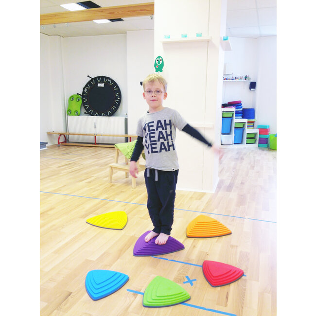 Gonge Fluss Steine Nordic für Kinder - Flußsteine Trittsteine Set 6 Stück