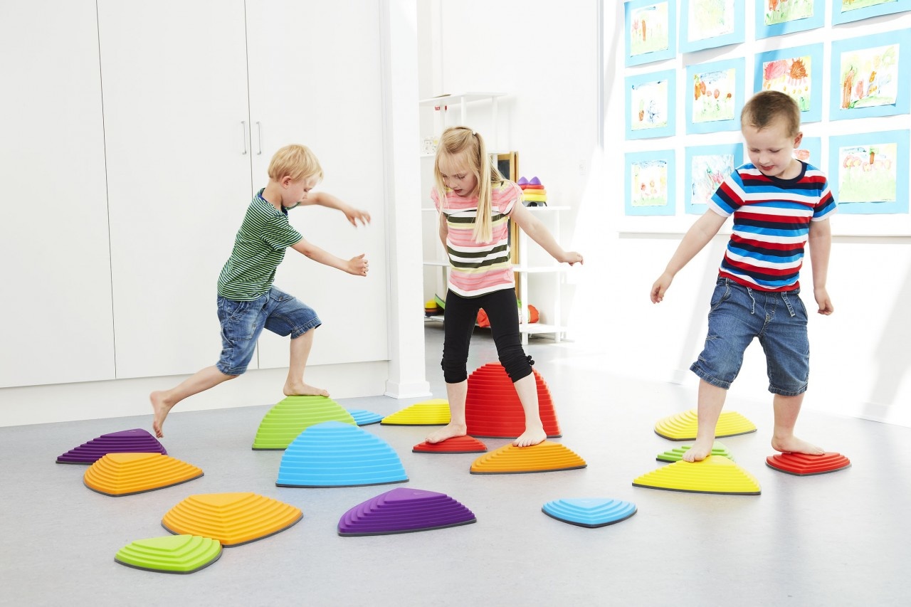 Stepping Stones Balance Beam Kids Sensory Integration Toys Home Outdoor  Garden Games Jouet Enfant 2 3 4 6 8 Ans Garçon Fille 