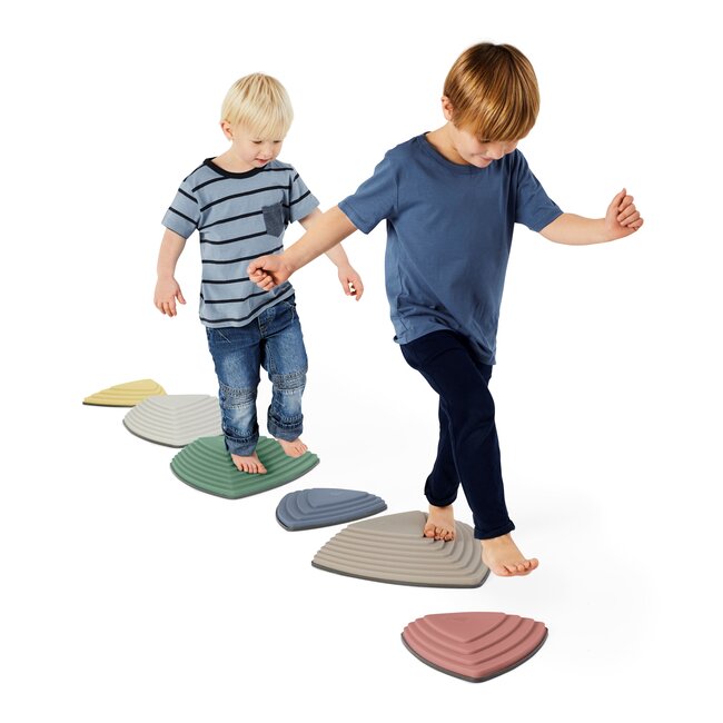 Gonge Rivierstenen set Nordic pastel of Classic set van 6 river stones