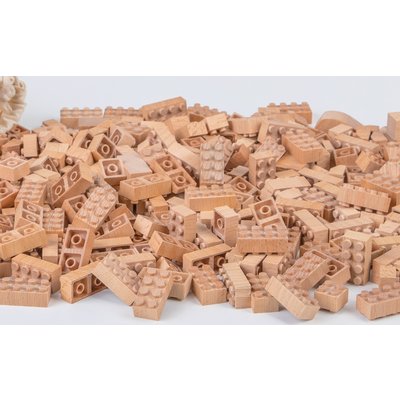 Wooden bricks compatible with Lego